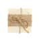 Hello Honey® Square Marble Coasters with Jute String Set